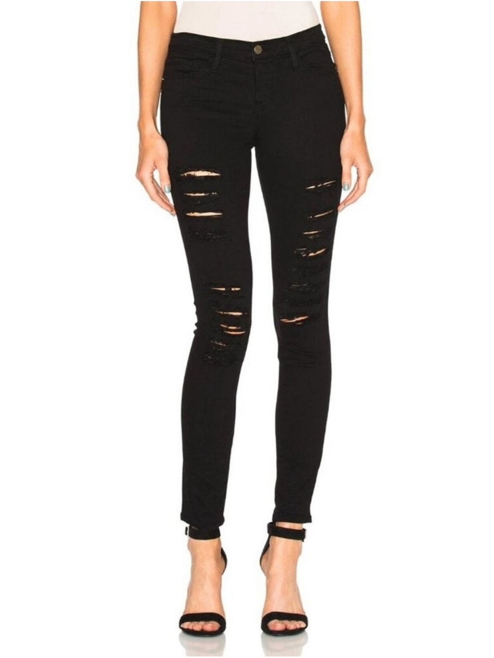 FRAME BLACK JEANS, SIZE 26